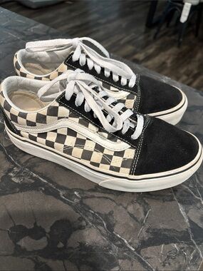 Checkered Platform Vans